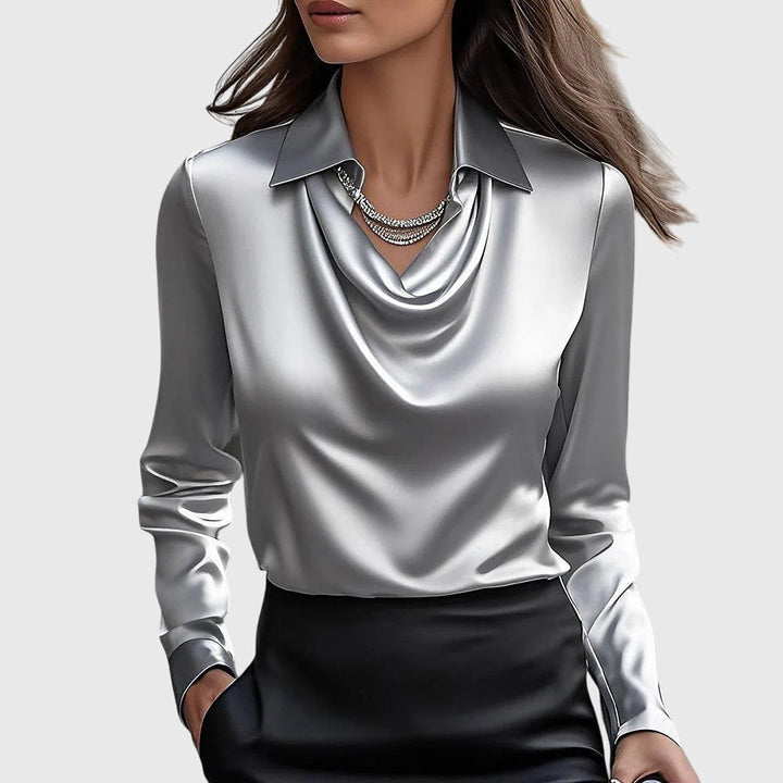 KENNEDY –  ELEGANT BLOUSE SHINY SATIN
