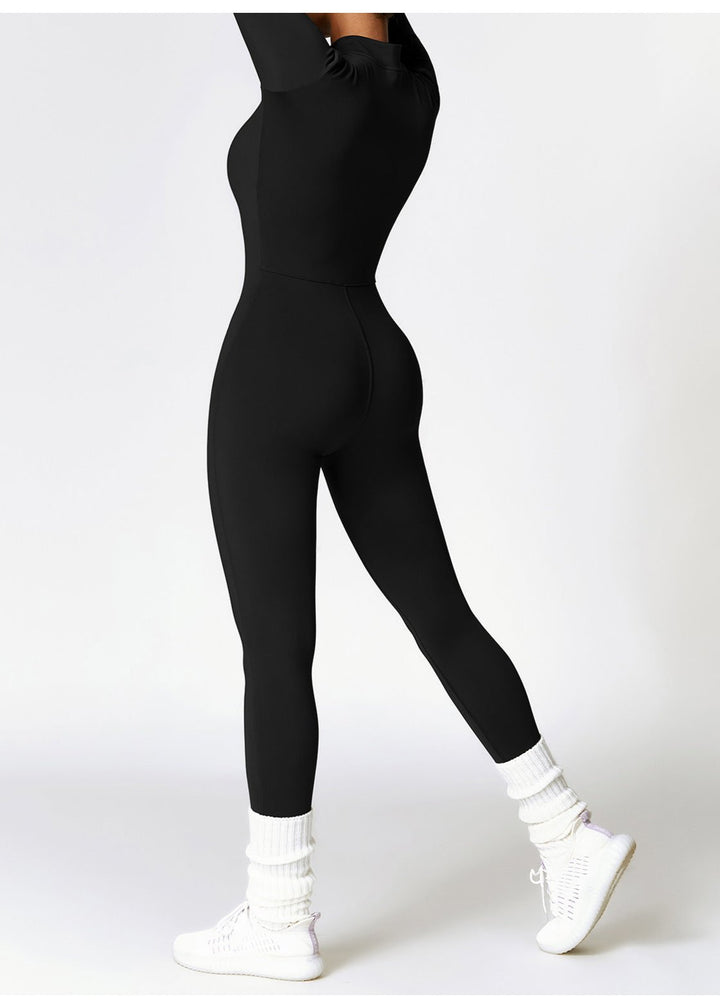 Sophia - Women's Zip-Up Yoga Jumpsuit
