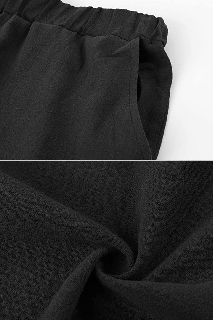 Ismeria - Cotton-Linen Monochrome 2-Piece Set