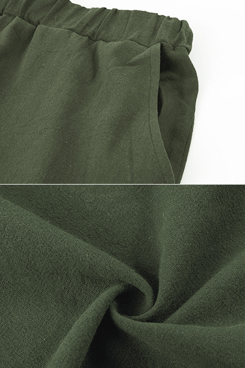 Ismeria - Cotton-Linen Monochrome 2-Piece Set