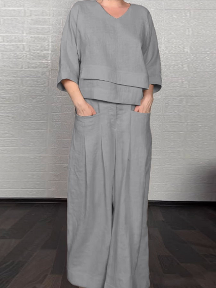 KLASINA™ | RELAXING COTTON-LINEN SET
