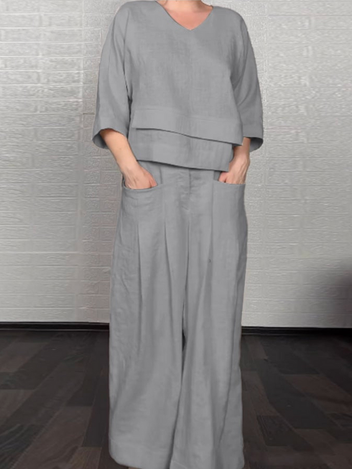 KLASINA™ | RELAXING COTTON-LINEN SET