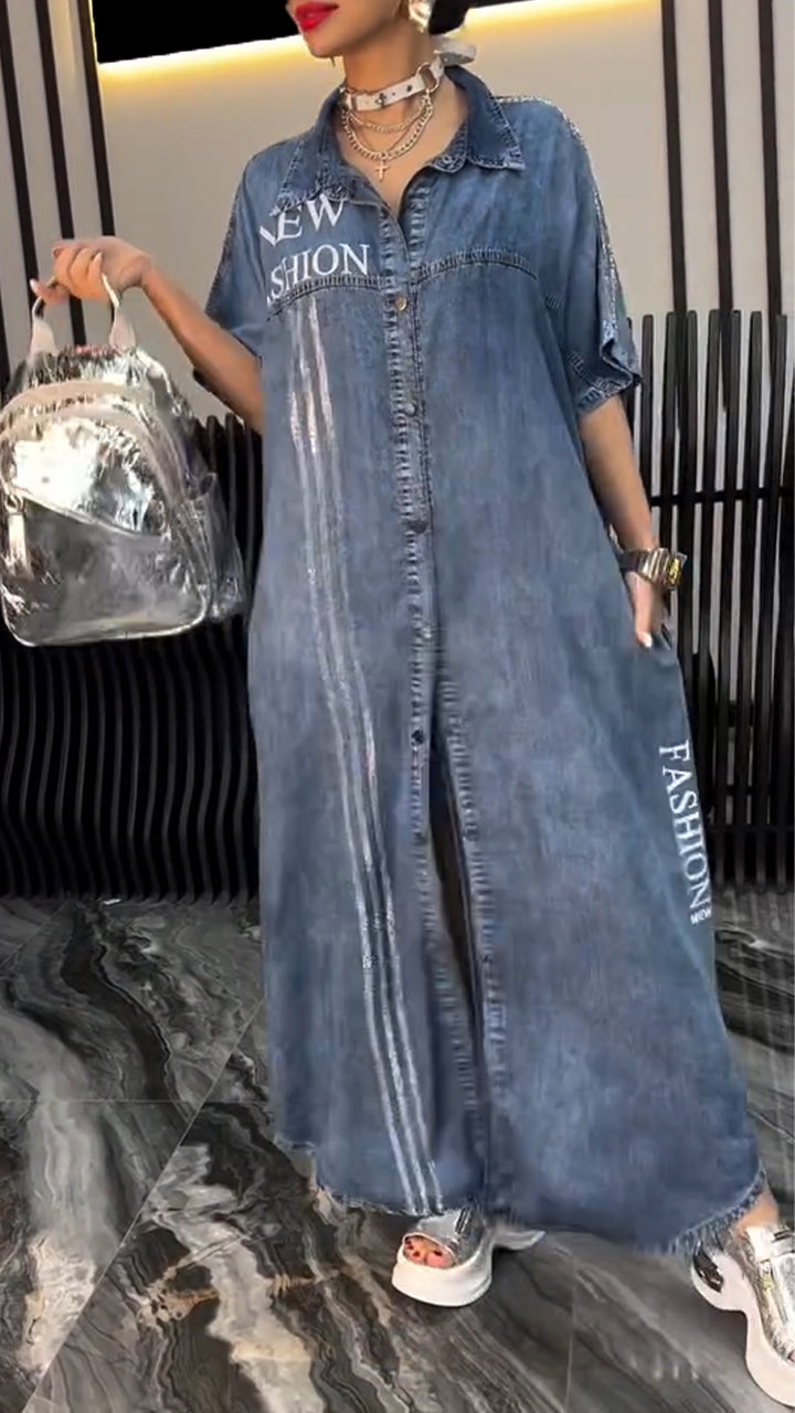 JANNEKE™ | COMFORTABLE AND FASHIONABLE DENIM DRES