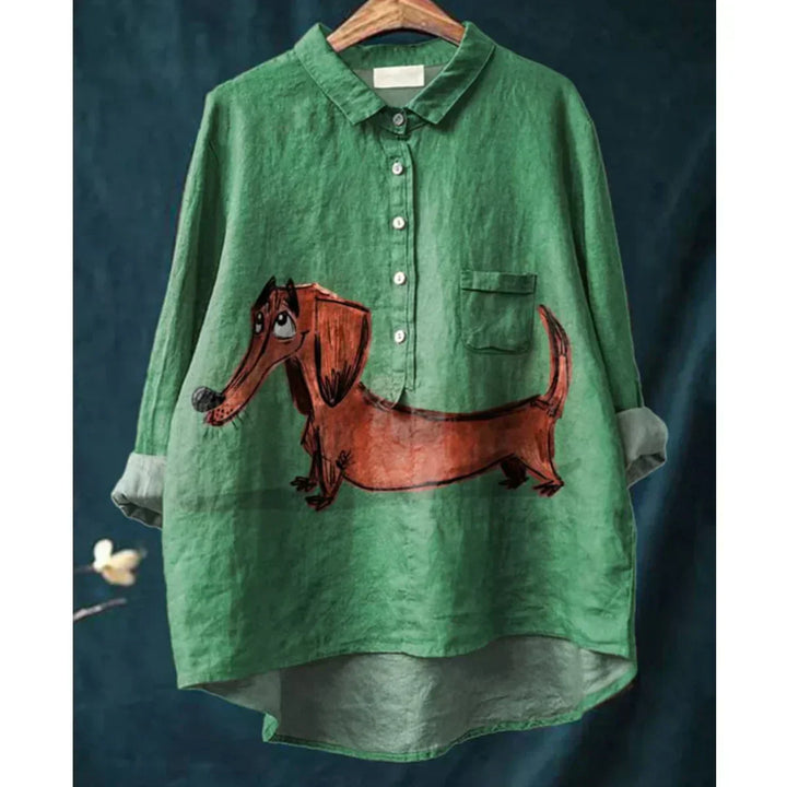Cora - Artistic Dog Illustration Shirt