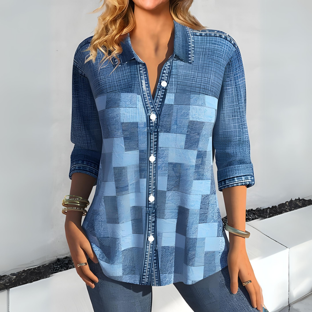 SOPHIE - RELAXED CHECKERED BLOUSE