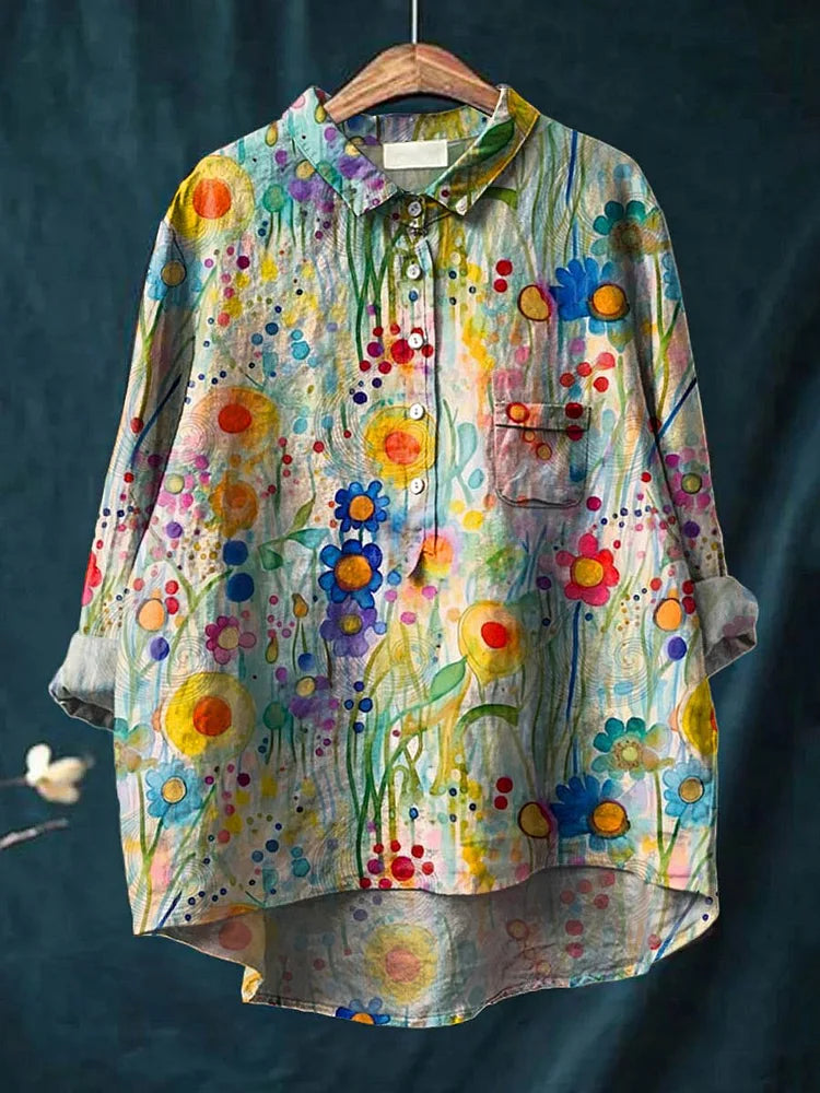 Nora - Colorful Peace Art Shirt