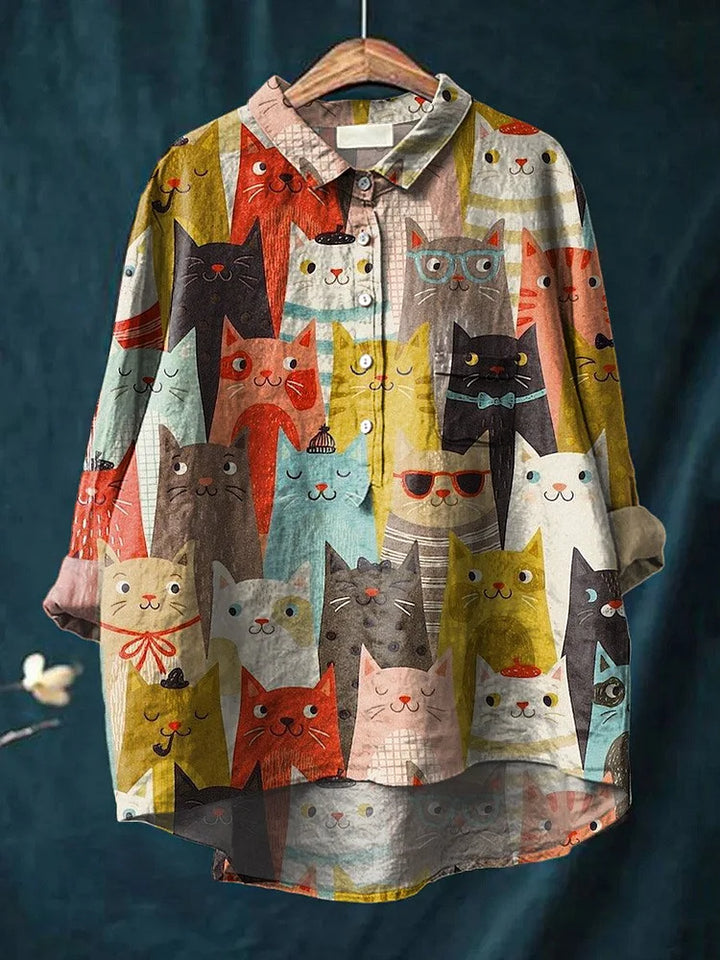 Lucy - Unique Cat Illustration Shirt