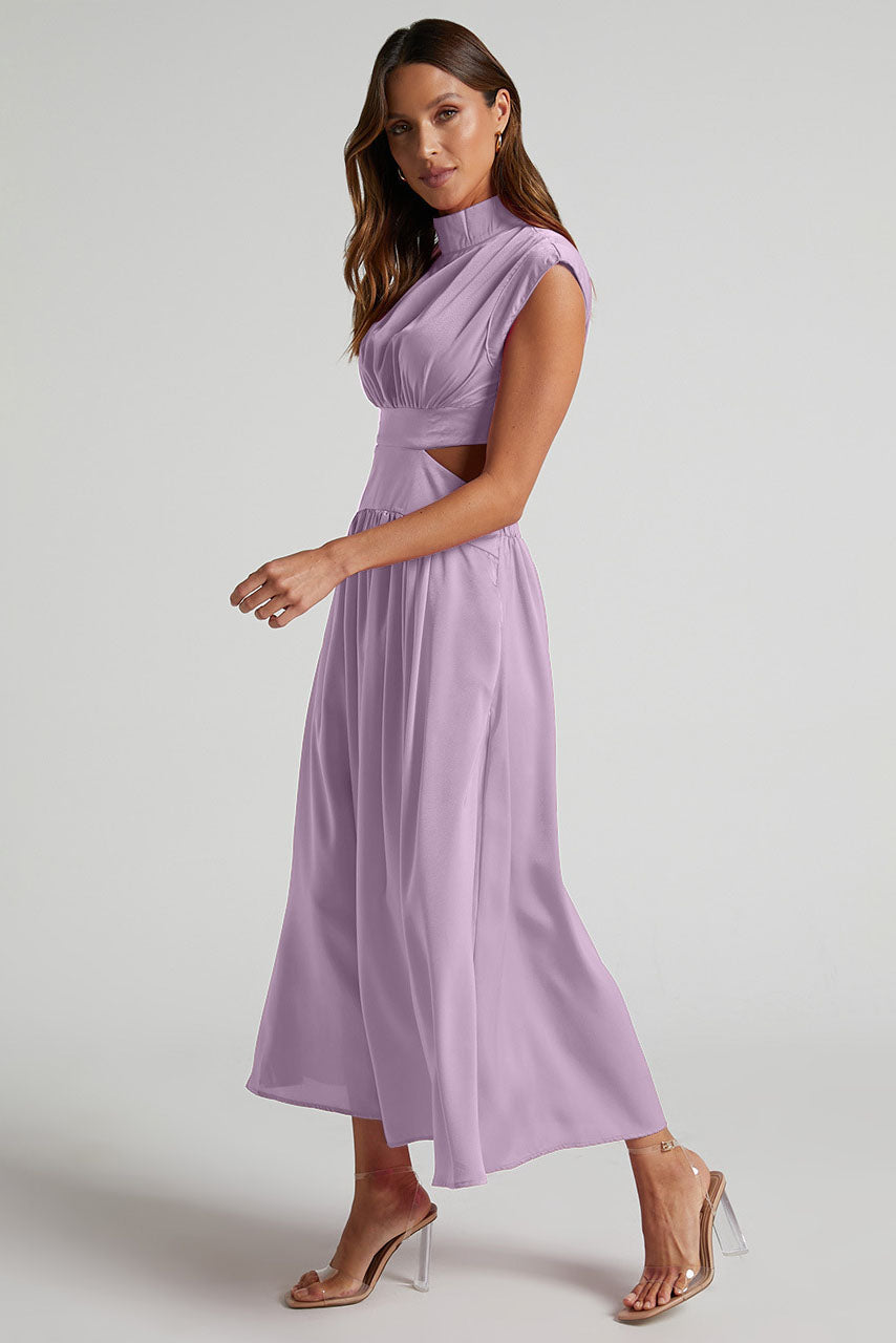 Jolie - Women's Sleeveless Cutout Midi Dress