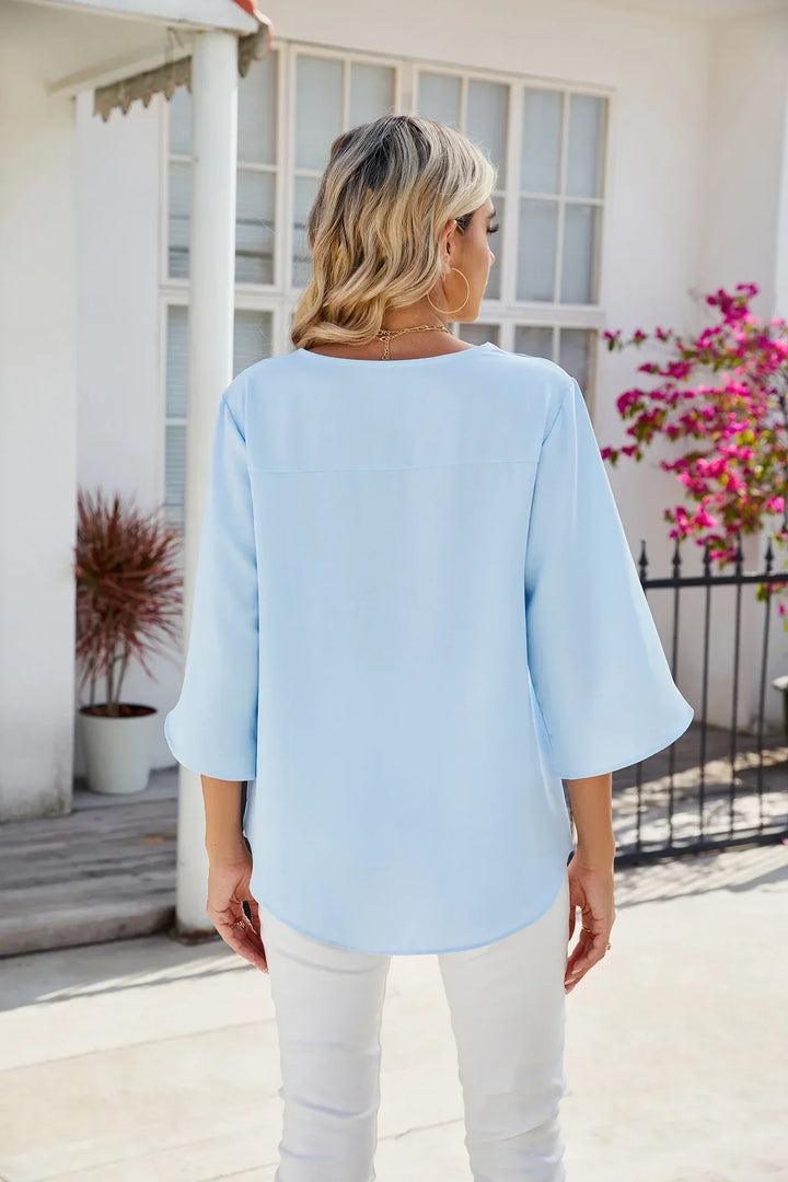 CARA | V NECK BLOUSE