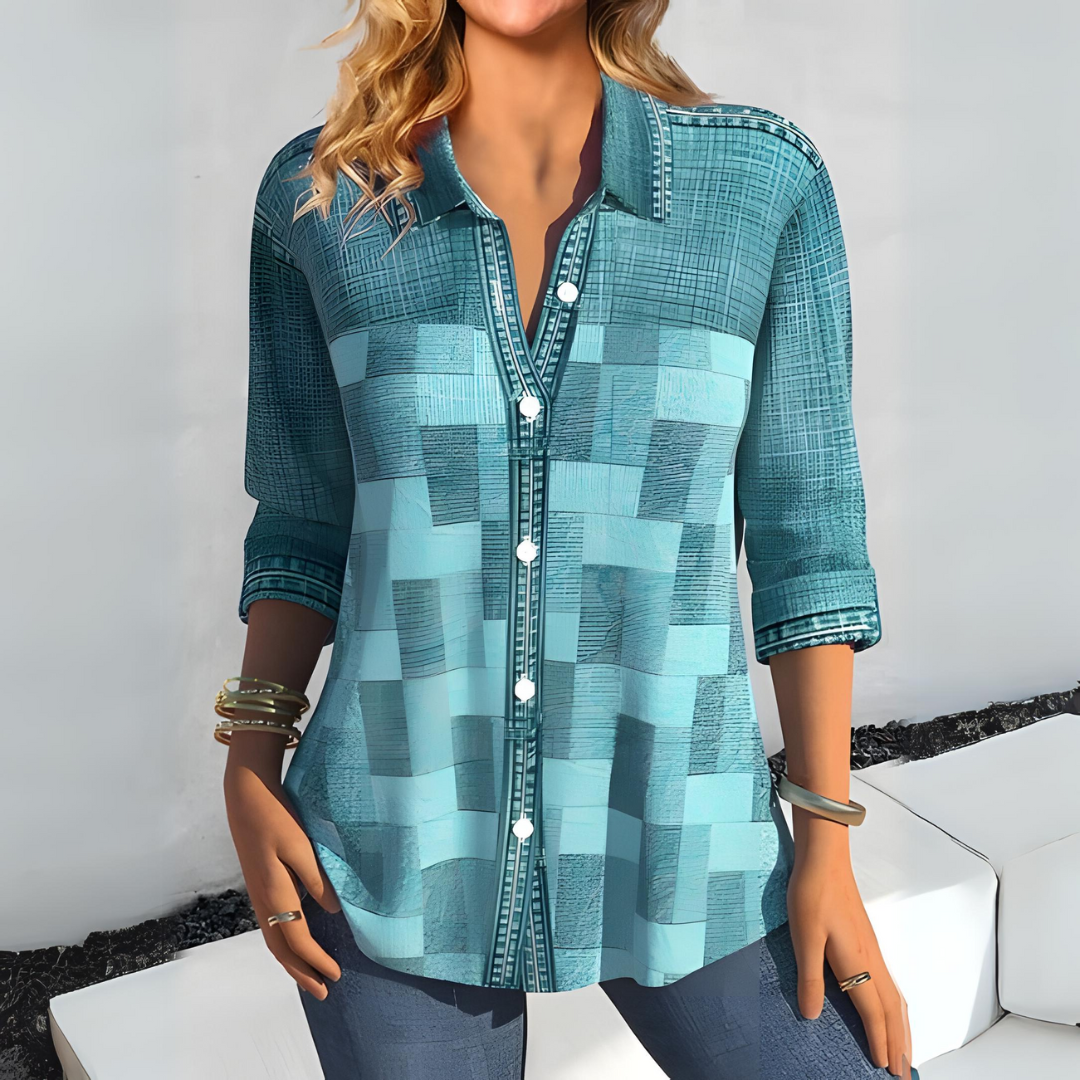 SOPHIE - RELAXED CHECKERED BLOUSE