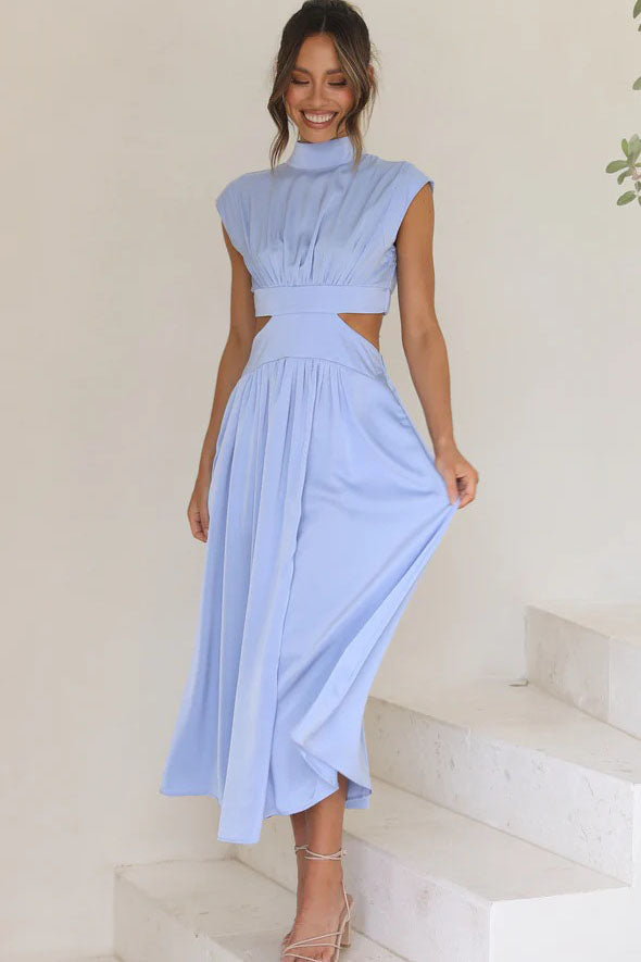 Jolie - Women's Sleeveless Cutout Midi Dress