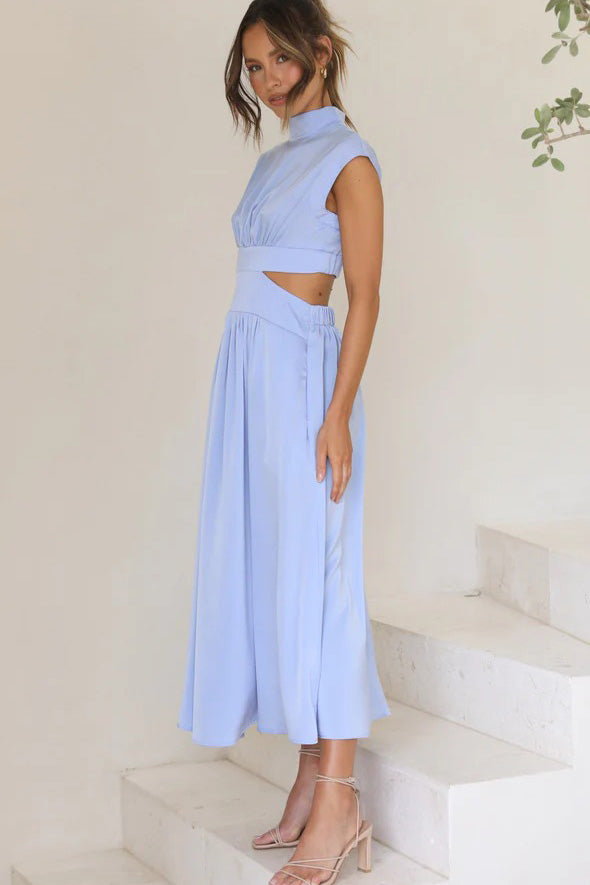 Jolie - Women's Sleeveless Cutout Midi Dress
