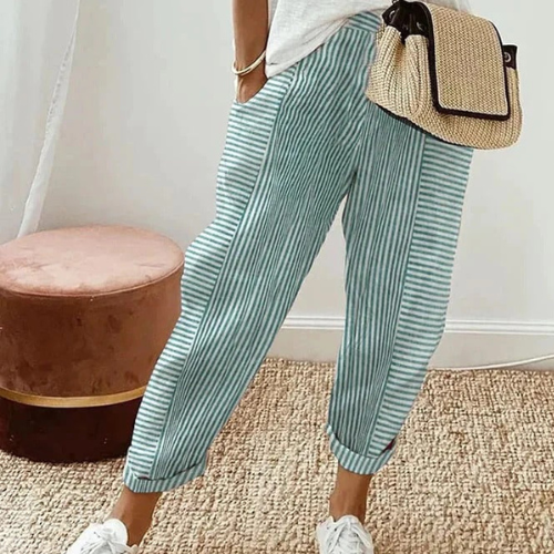 Nova - Jacquard Striped Paneled Track Pants
