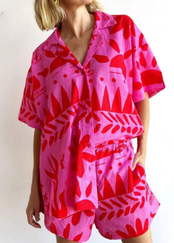Michelle - Colorful Summer Two-Piece Set