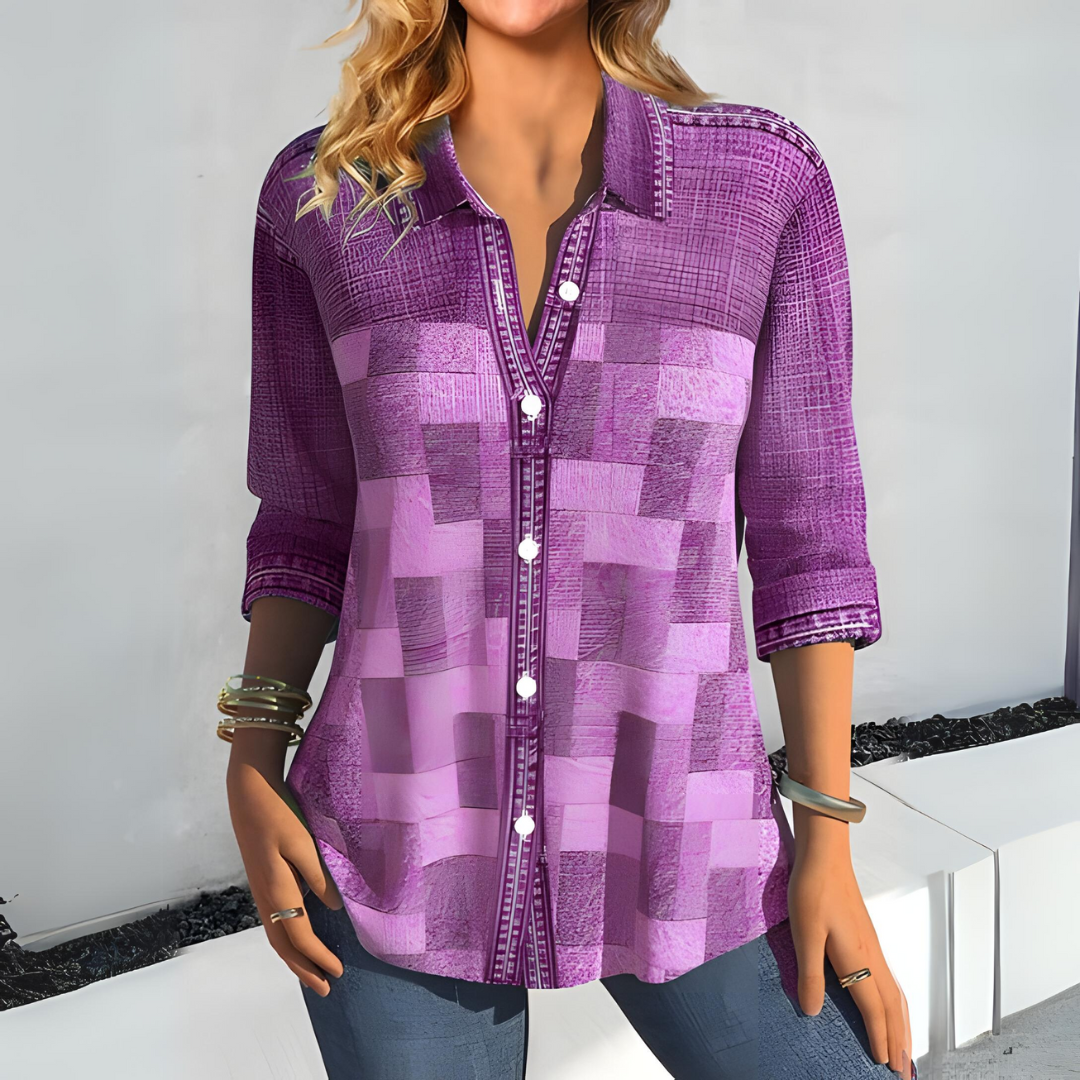 SOPHIE - RELAXED CHECKERED BLOUSE