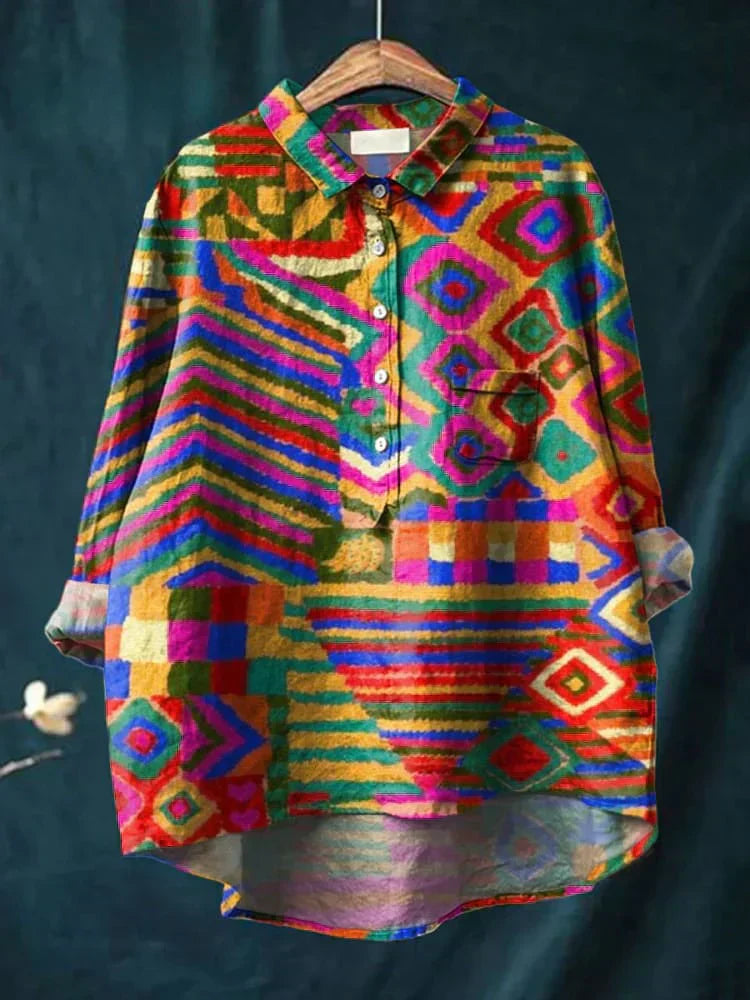 Nora - Colorful Peace Art Shirt