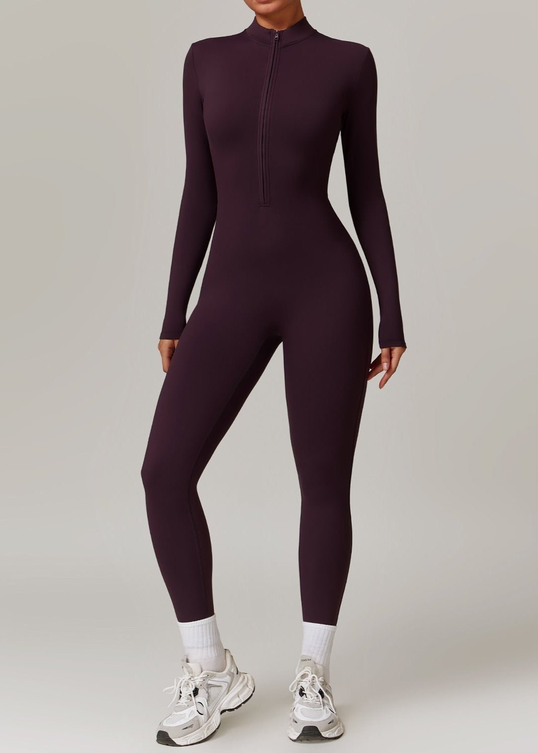 Sophia - Women's Zip-Up Yoga Jumpsuit