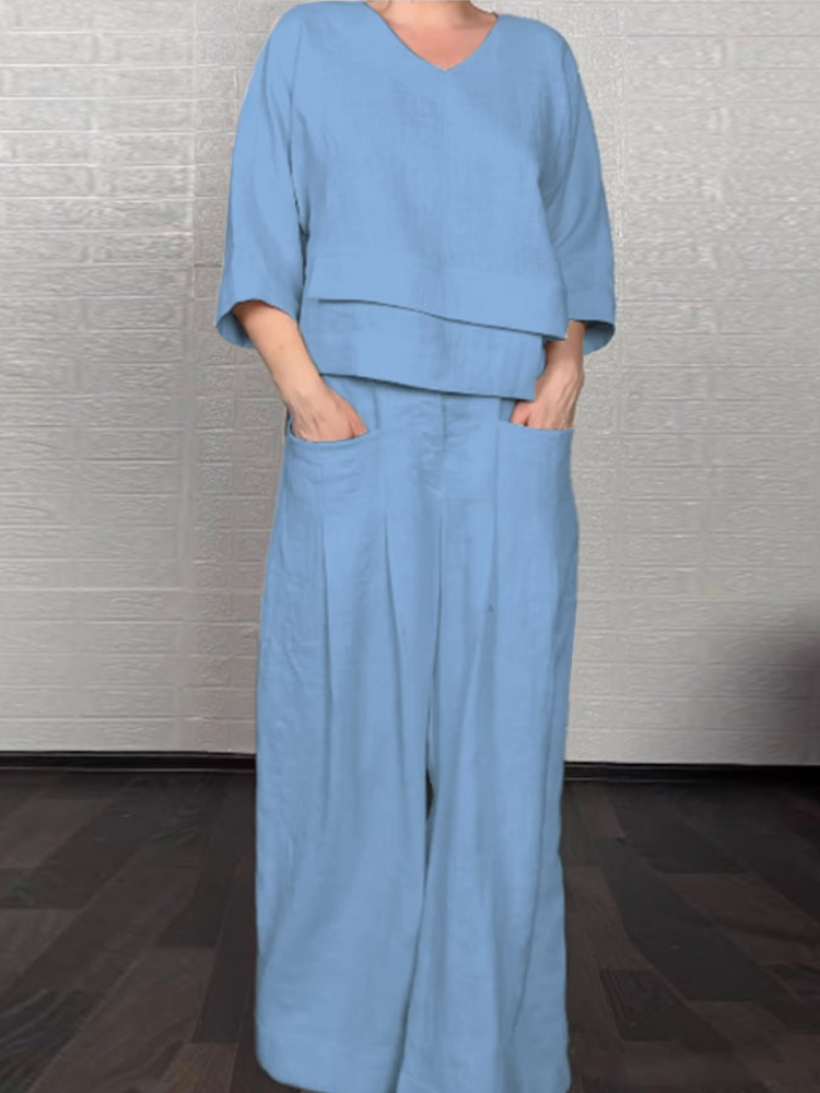 KLASINA™ | RELAXING COTTON-LINEN SET