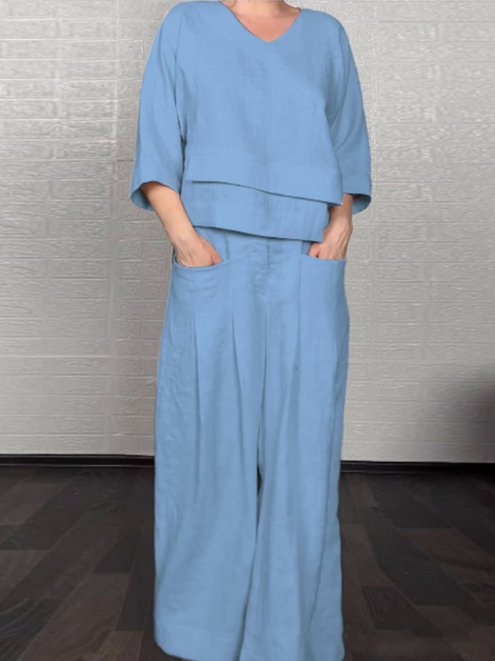 KLASINA™ | RELAXING COTTON-LINEN SET