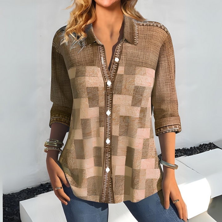 SOPHIE - RELAXED CHECKERED BLOUSE