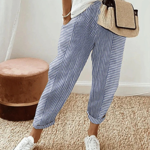 Nova - Jacquard Striped Paneled Track Pants