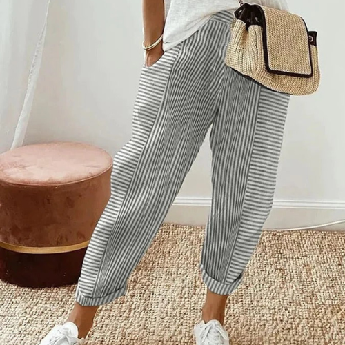 Nova - Jacquard Striped Paneled Track Pants