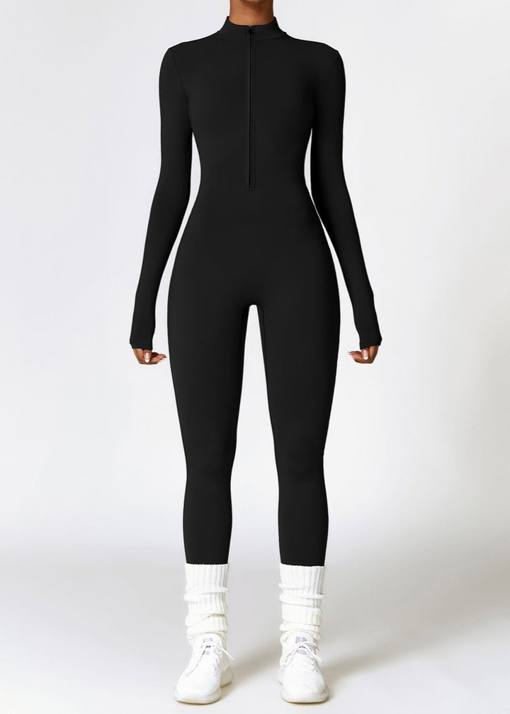 Sophia - Women's Zip-Up Yoga Jumpsuit