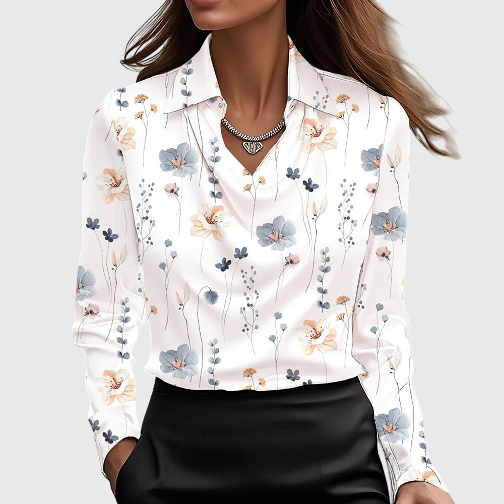 KENNEDY –  ELEGANT BLOUSE SHINY SATIN