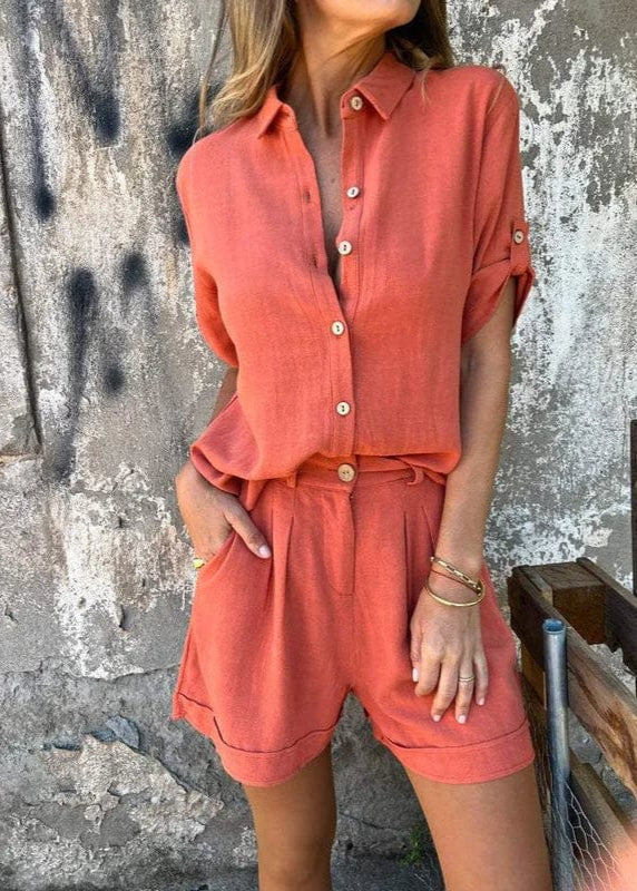 Jenna - Stylish Two-Piece Airy Linen Set