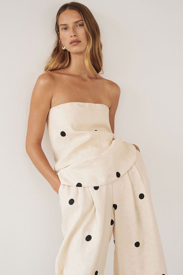 Kairi - 2-Piece Tube Top and Wide Leg Pants Set