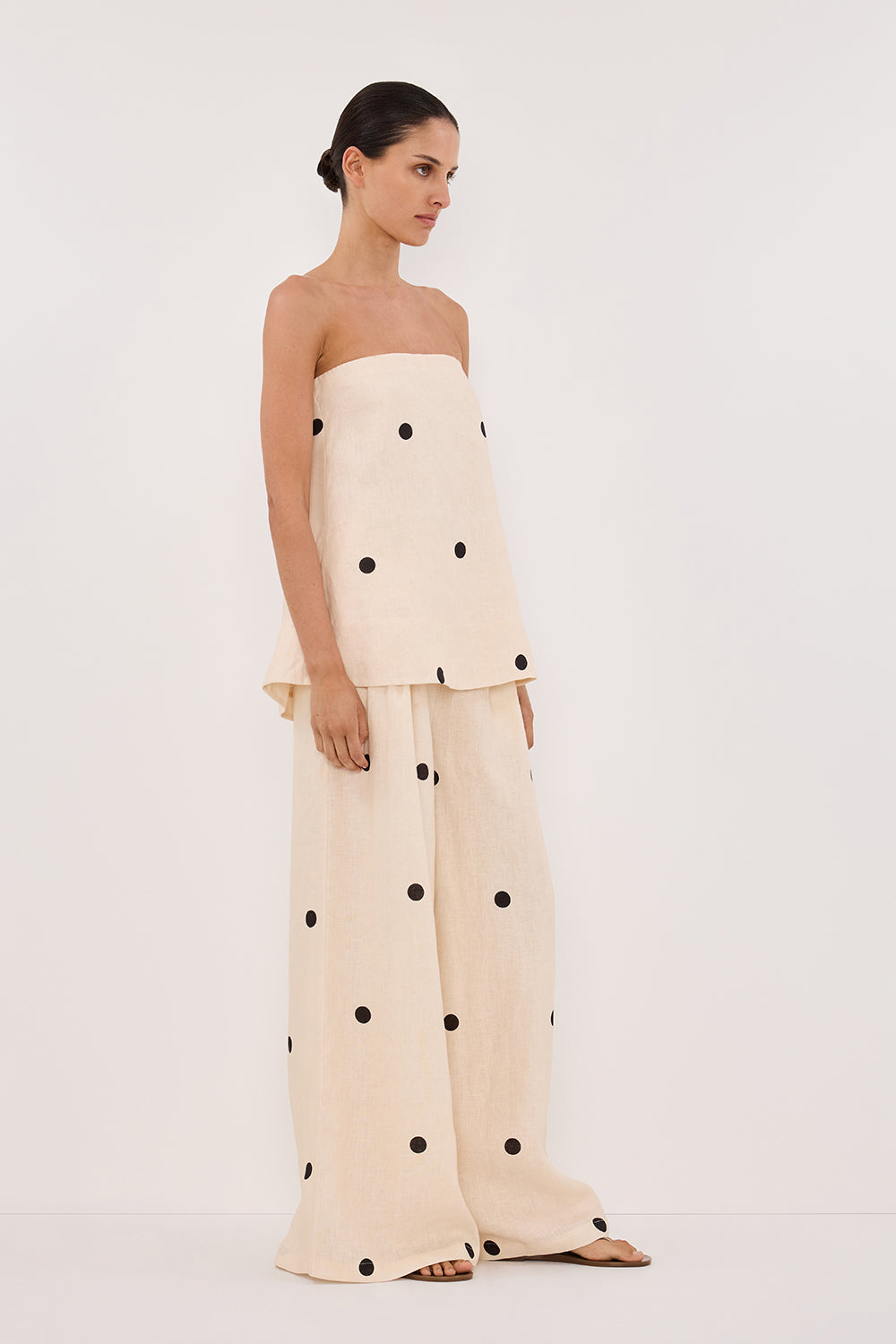 Kairi - 2-Piece Tube Top and Wide Leg Pants Set