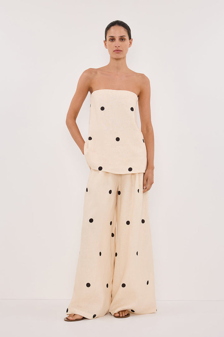 Kairi - 2-Piece Tube Top and Wide Leg Pants Set