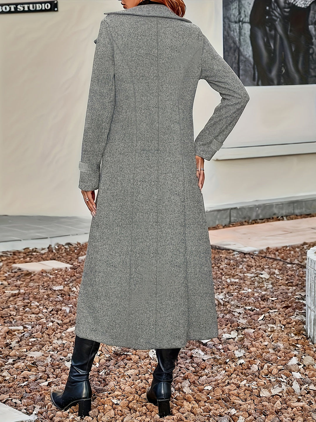 JADE | ELEGANT LONGLINE WOOL-BEND COAT