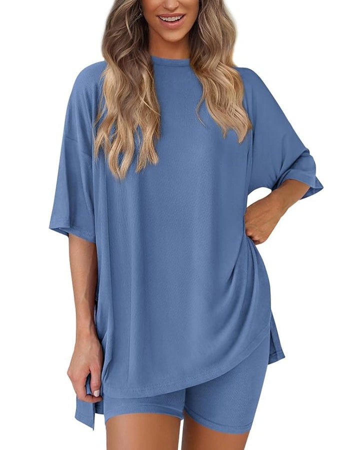 Elowen - Solid Color 2-Piece Lounge Set