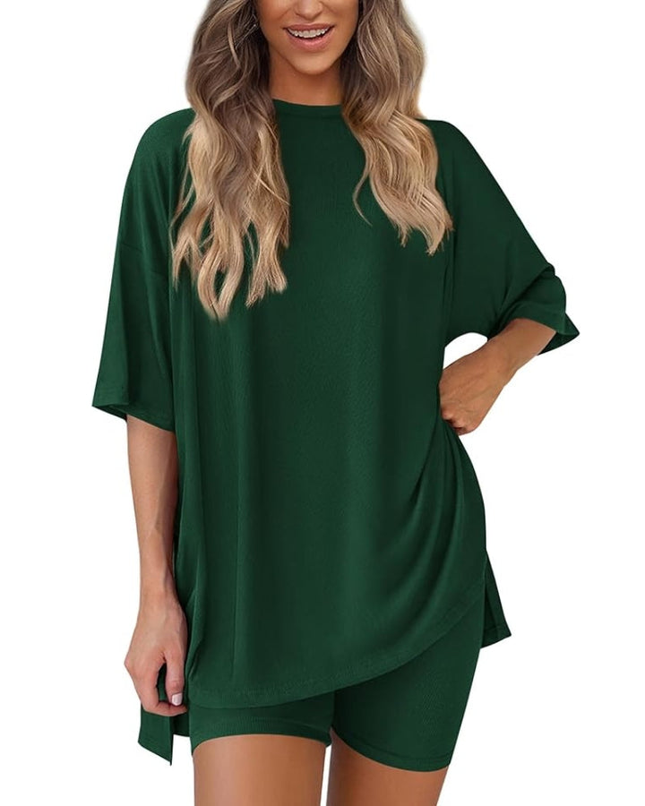 Elowen - Solid Color 2-Piece Lounge Set