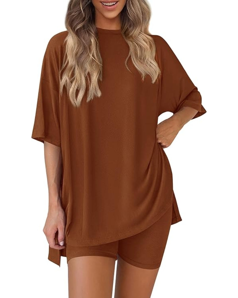 Elowen - Solid Color 2-Piece Lounge Set
