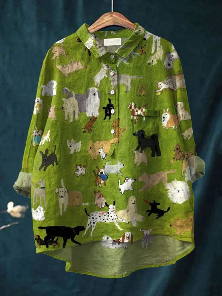 Paisley - Playful Dog Printed Shirt