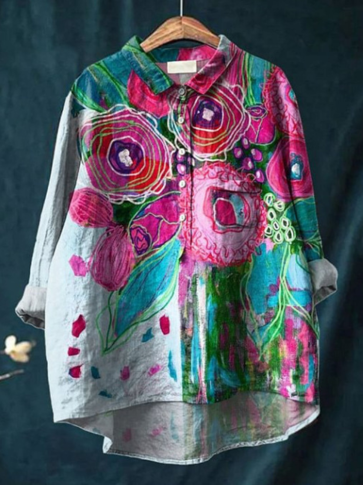 Nora - Colorful Peace Art Shirt