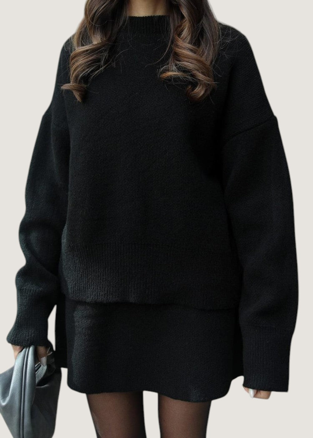 Courtney - Stylish Knit Pullover & Mini Skirt Set