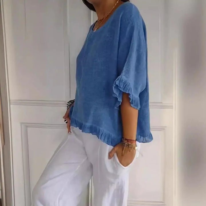 DAPHNE | ELEGANT BLOUSE WITH TUMMY COVERAGE