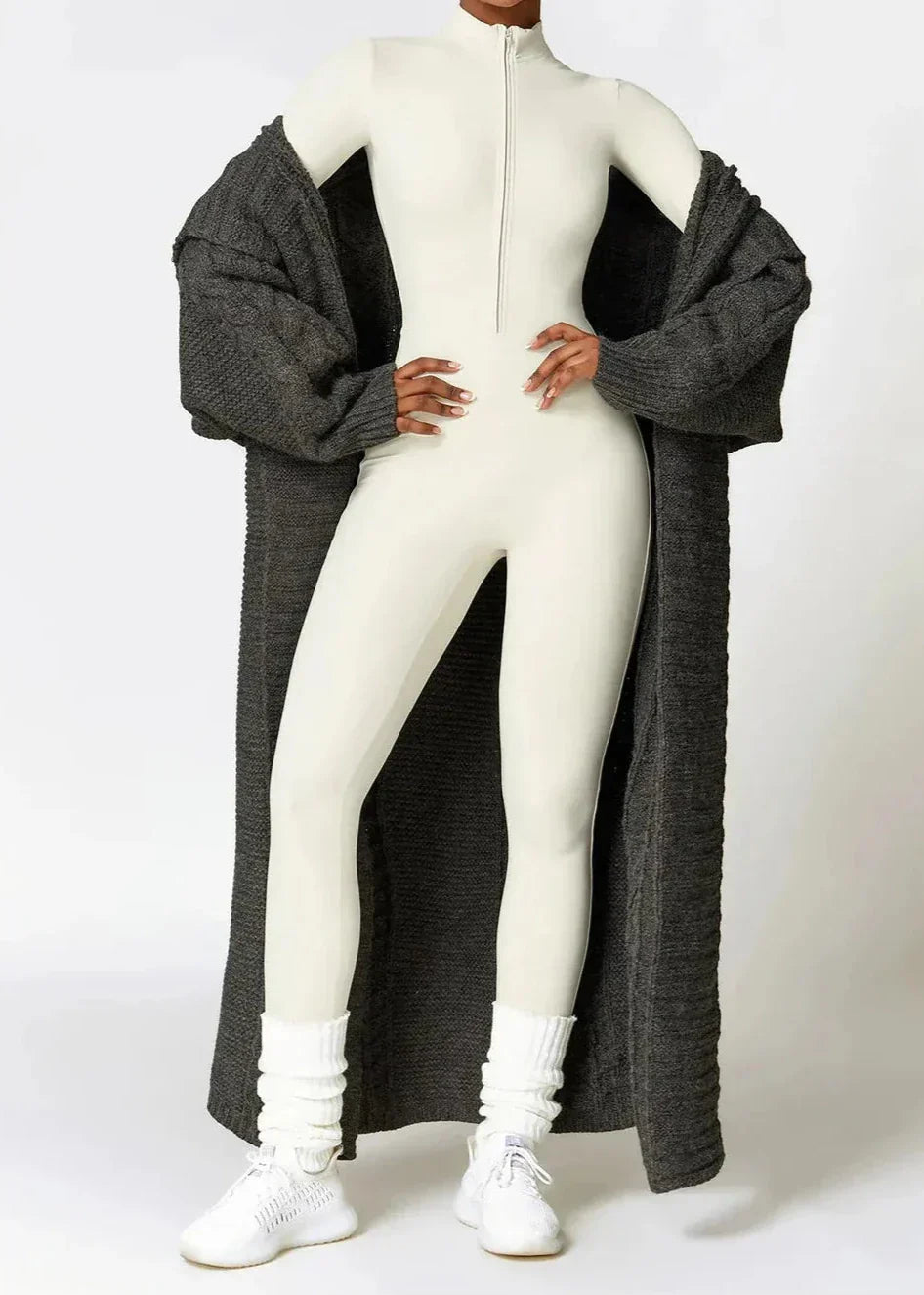 Sophia - Women's Zip-Up Yoga Jumpsuit