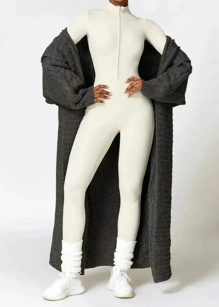 Sophia - Women's Zip-Up Yoga Jumpsuit