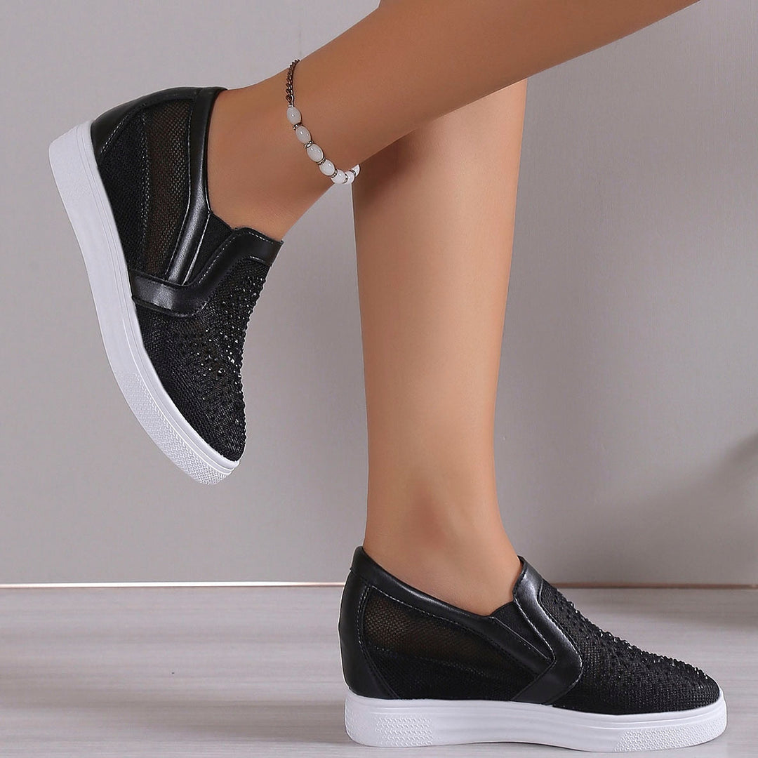 ORLANDA™ | WOMEN'S WHITE CRYSTAL SNEAKER