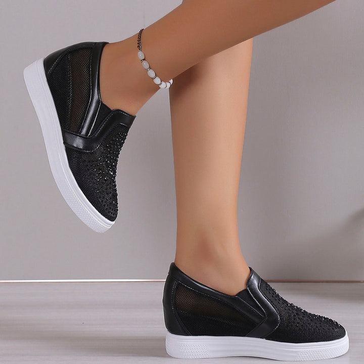 ORLANDA™ | WOMEN'S WHITE CRYSTAL SNEAKER