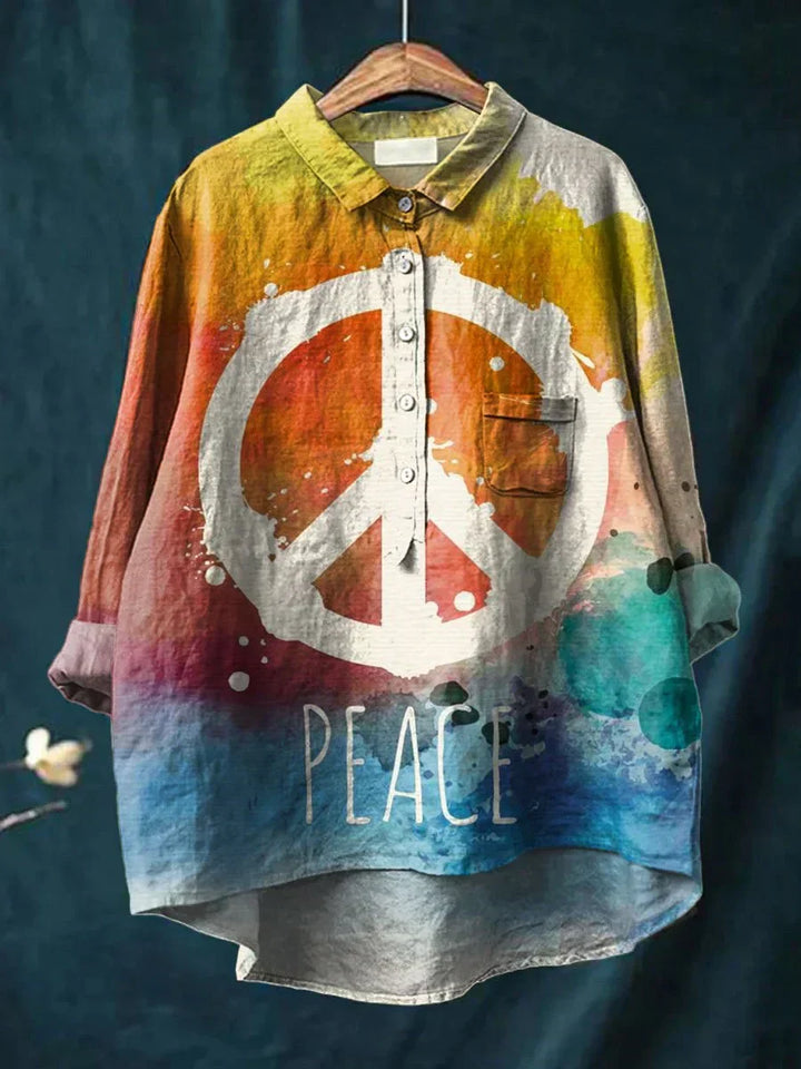 Nora - Colorful Peace Art Shirt