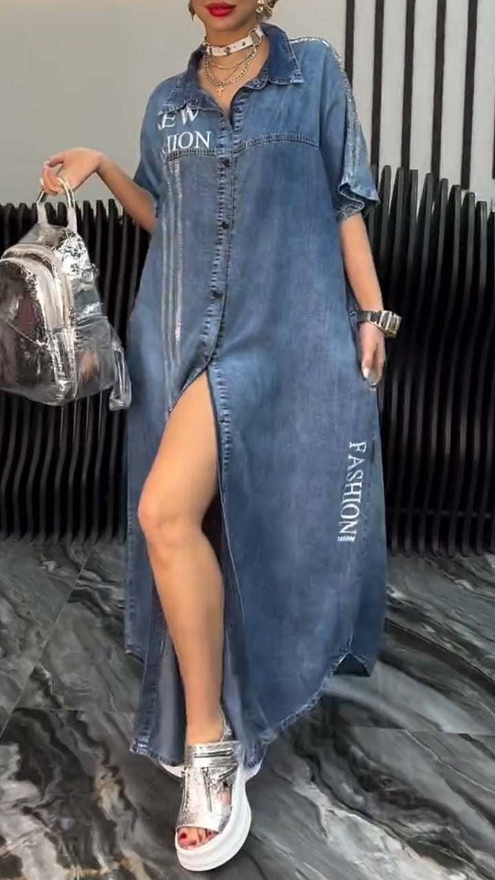 JANNEKE™ | COMFORTABLE AND FASHIONABLE DENIM DRES