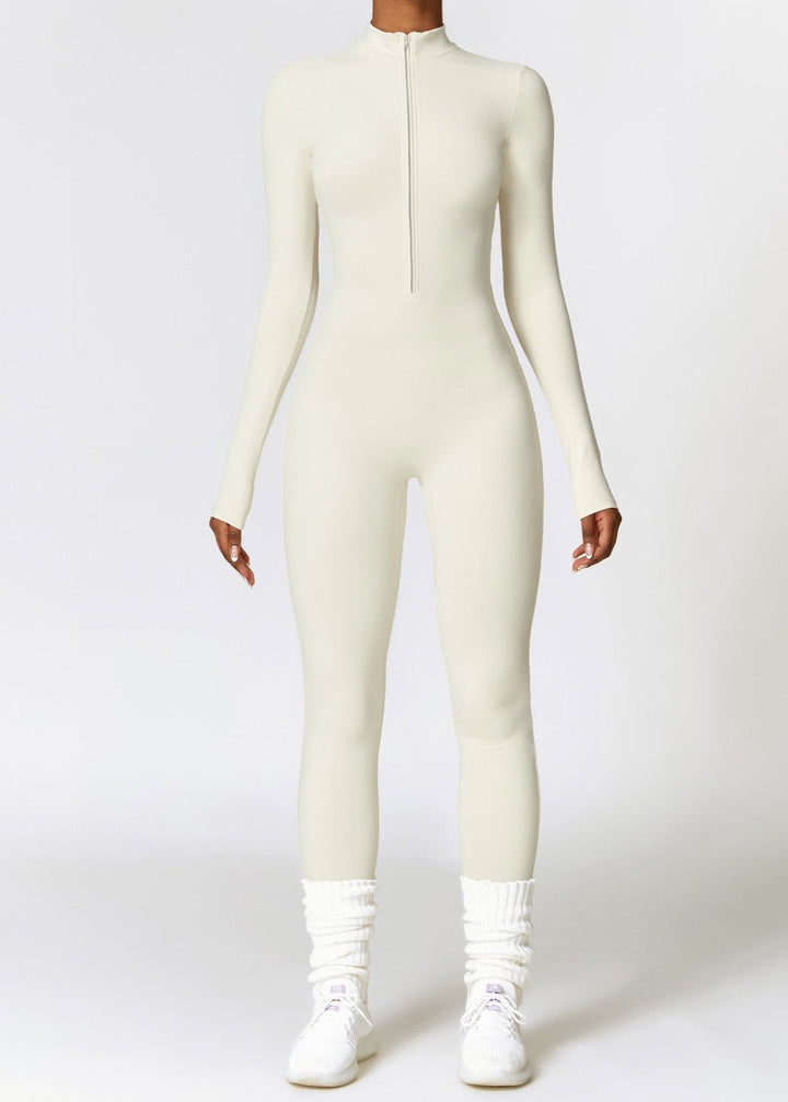 Sophia - Women's Zip-Up Yoga Jumpsuit