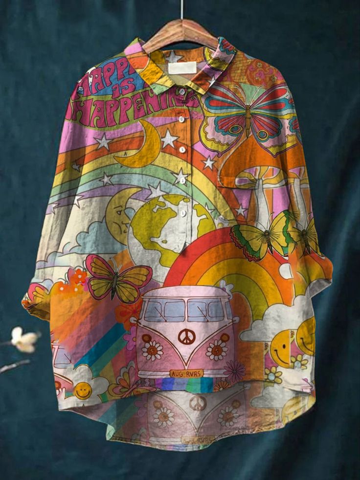 Nora - Colorful Peace Art Shirt