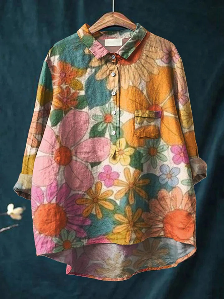 Kinsley - Floral Art Printed Shirt