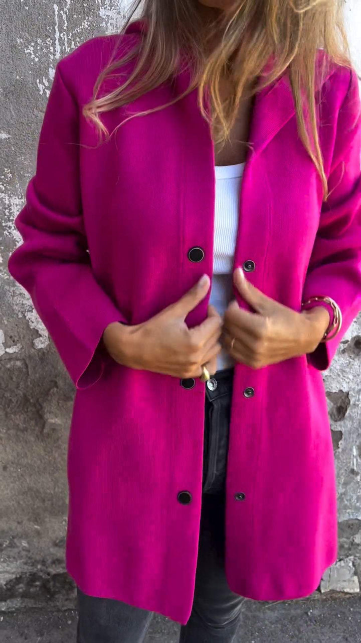QUINTY™ | CASUAL JACKET WITH SINGLE BUTTONS AND ENCLOSING HOOD
